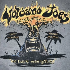 Volcano Joe’s Burn & Grill Shirt XL Crazy Shirts Hawaiian Islands Hawaii Surfer