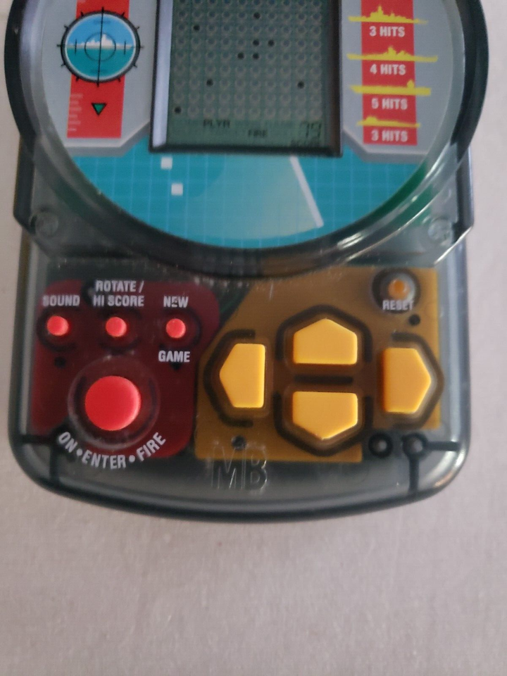 2 Vtg 1995/1999 Battleship Electronic HandHeld Game Hasbro Milton
