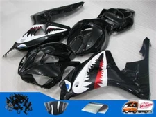 Injection Black Shark Teeth Fairing Fit for Honda 2006-2007 CBR1000RR ABS  m081