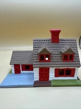 Dept 56 1979 Byron Molds Vintage Hand Painted Christmas Village Ranch Style Home