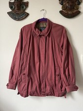 Vintage Women’s Burberry Burgundy Red Harrington Jacket Size 14 Regular
