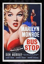 BUS STOP 💋 CineMasterpieces MOVIE POSTER UK DOUBLE CROWN MARILYN MONROE 1956