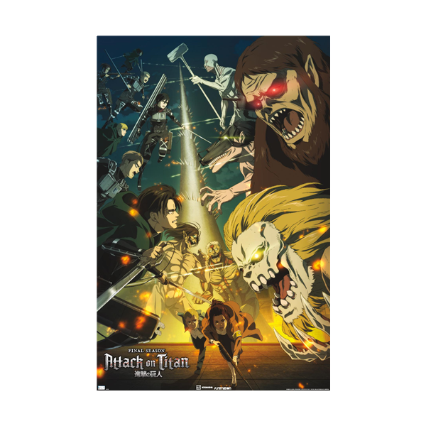 ATTACK ON TITAN - SEASON 4 - KEY VISUAL POSTER - 22x34 - 22128 | eBay