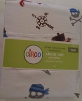 Circo Pirate Adventures Sheets 3 Pc Twin Sheet Set White Blue Brown Boy Circo Pirate Adventures Sheets 3 Pc Twin Sheet Set White Blue Brown Boy