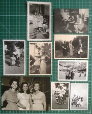 Lotto 40 foto d'epoca UOMINI DONNE vecchie fotografie a b/n