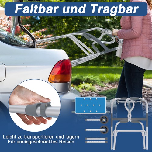 Aufstehhilfe Gehhilfe Gehgestell Gehstock Höhenverstellbar Sitzfläche Bis 180kg - Bild 4 von 13