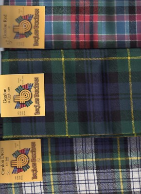 Tartan Sash Clan Gordon Ladies Scottish Wool Plaid 