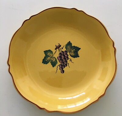 Yellow Provence Pottery Pasta Soup Bowl by Faiencerie d'Art de Malicorne France 
