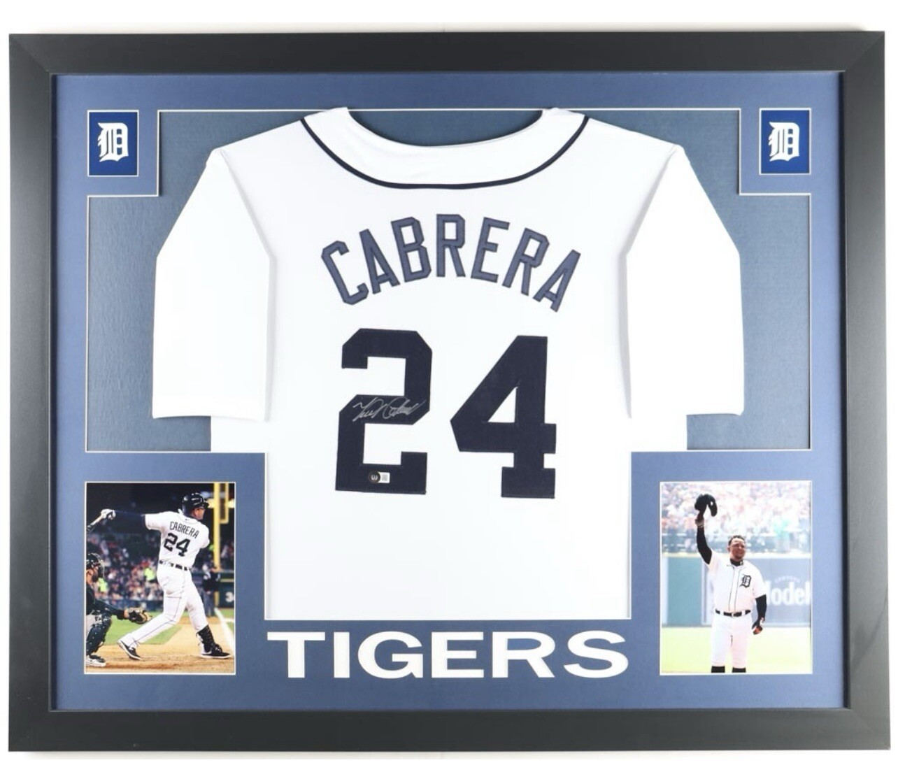 Miguel Cabrera Signed Custom Framed Jersey Display (Beckett)