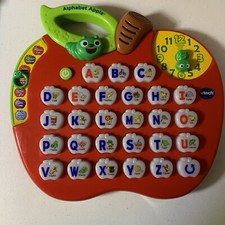 Vtech Alphabet Apple ABC Electronic Learning Toy Lights Music Sounds Worm