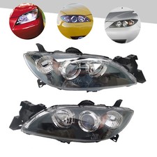 1 Pair Halogen Headlights Assembly For Mazda 3 Sedan 2004-2009 Left Right