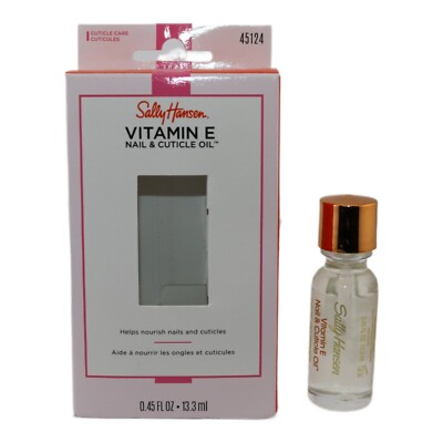 Sally Hansen Vitamin E Nail & Cuticle Oil 0.45oz Nourish & Hydrate Nails 13.3ml