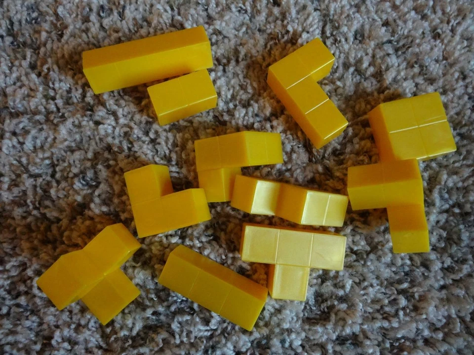 RUMIS STRATEGY BOARD GAME INCA BUILDING Replacement 11 YELLOW STONES GAME PIECE - Image 4 of 4