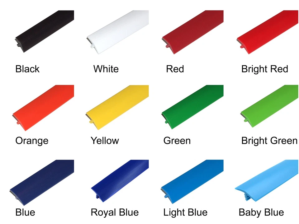 Rollo de 100 pies de moldura en T de plástico de 3/4" para juego arcade, gabinetes MAME *Elige el color* Foto 3 de 4