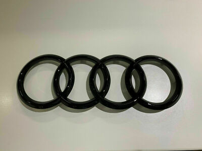 Audi Emblem Rings 83A071801 Black Glossy Front A4 A6 A7 A8 Q3 Q5 Q7 Genuine New