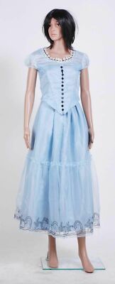 Tim Burton's Alice In Wonderland Alice Blue Dress Cosplay Costume Halloween  | eBay