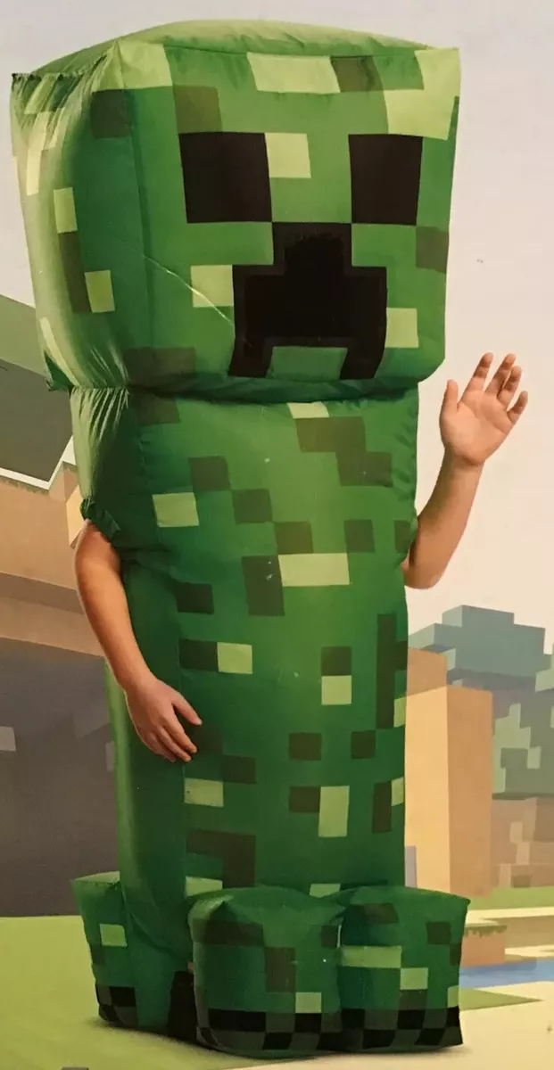 Kid's Minecraft Creeper Inflatable Costume