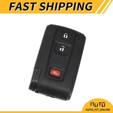 Car Key Fob Shell 3 Button Keyless Entry Housing Custom for Toyota Prius 04-09