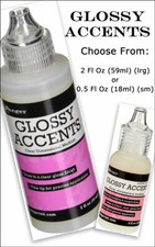 GLOSSY ACCENTS by Ranger Clear Dimensional Medium 3D Craft Glue dome CHOOSE SIZE