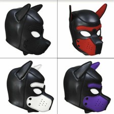 NEW Puppy Dog Mask Play Women Men Matching Roleplay Head Hood Props Cosplay Toys