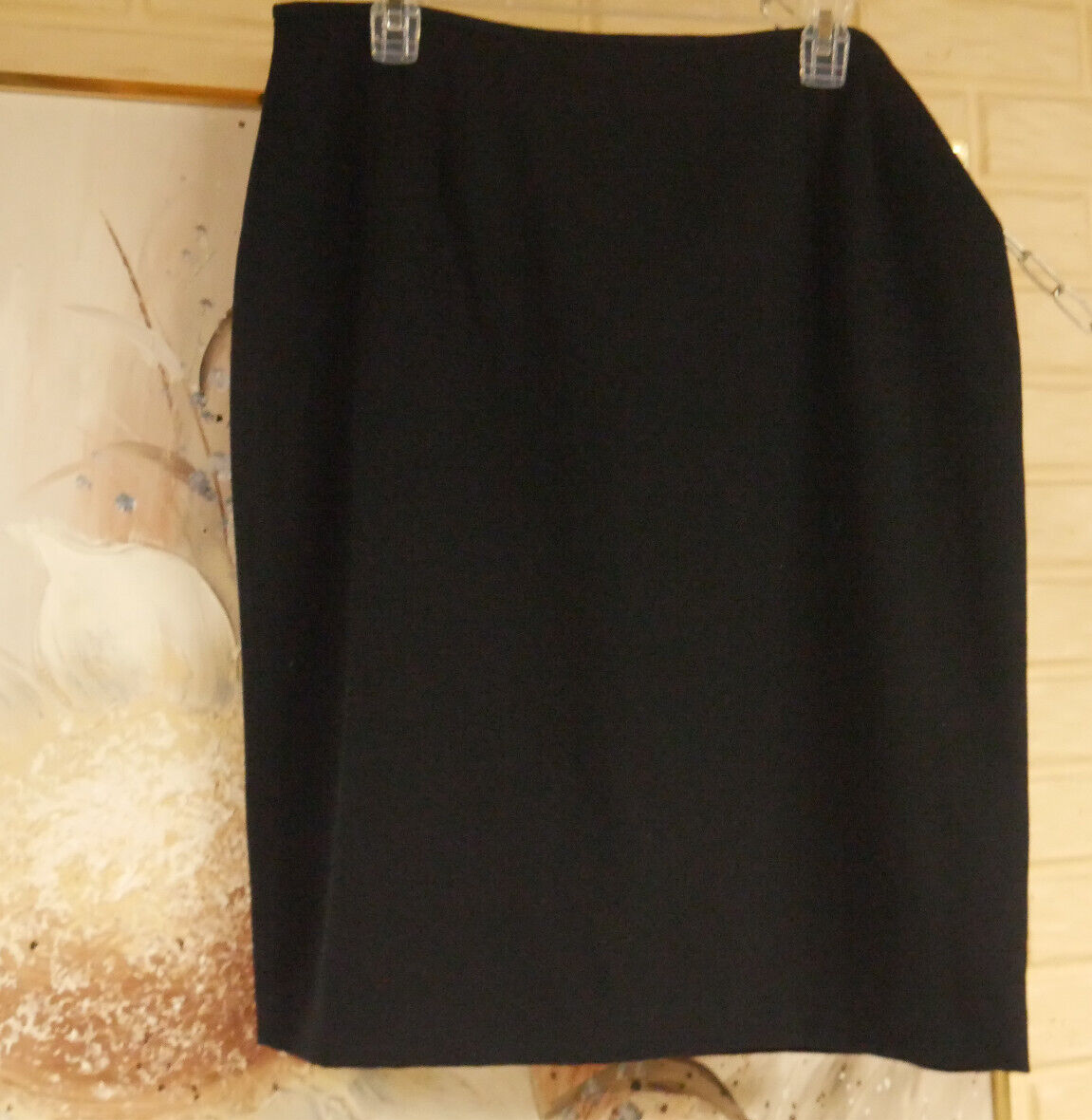 NWT ELEGANT SZ 16 STRETCH SKIRT BY LARRY LEVINE INK COLOR FROM 3PC