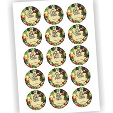 Marmelade Aufkleber Gelee Etiketten Einmach-Etiketten 5cm Vintage Matt