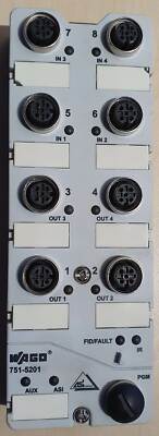 Wago IO System 751-5201 4 Eingänge 24V 4 Ausgänge 24V 2A AS-Interface Ver. 2.1 