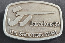 U.S. SHOOTING TEAM USA OLYMPIC BARCELONA 1992 OLYMPICS BELT BUCKLE