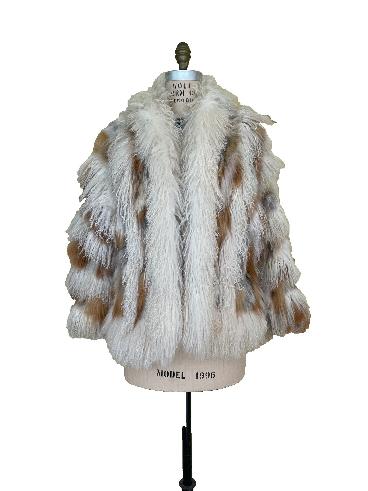 Fur ropa vintage Multi-Color 1980s para Mujer