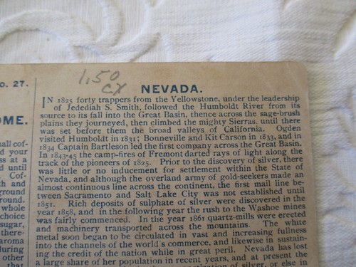 Vintage 1892 Arbuckle Bros. Ariosa Coffee Nevada No. 27 Victorian Trade Card - Picture 4 of 10