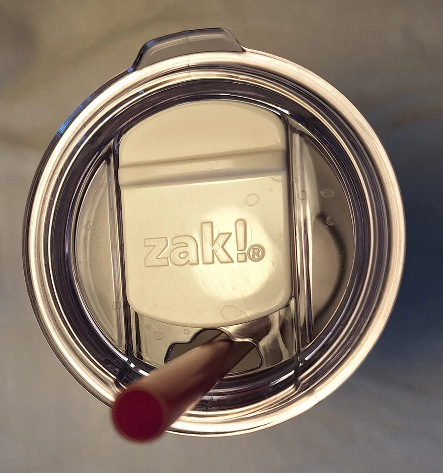 zak! Vaso rojo de robo de acero inoxidable Yellowstone Dutton Ranch con tapa y pajita Foto 3 de 4