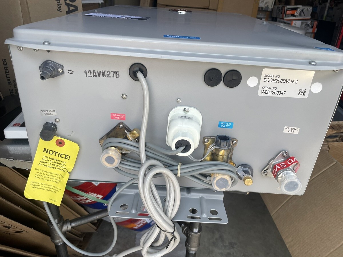 Ch 240 Navien Tankless Leaking From Condensate Drain Rheem