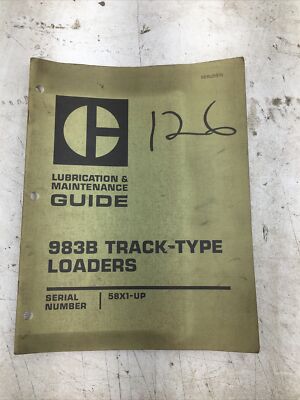 Caterpillar 983B Track-Type Loaders Maintenance Guide (Used)