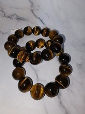 Real Tiger Eye Bracelet Strength Courage Luck Wealth Gemstone Bracelet Men Women