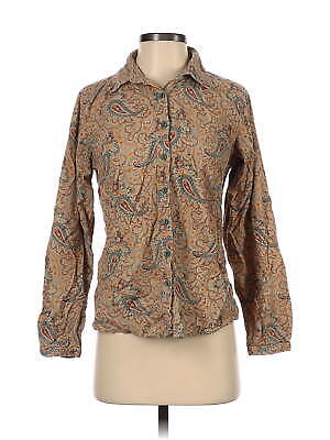 Woolrich Women Brown Long Sleeve Button-Down Shirt S | eBay