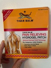 Tiger Balm Pain Relieving Hydrogel Patch 4.75" x 3.14" 5 Patches Exp 05/26