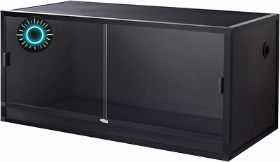120 Gallon PVC Reptile Tank 4x2x2 Easy to Assemble Glass Doors Heavy Duty Screen