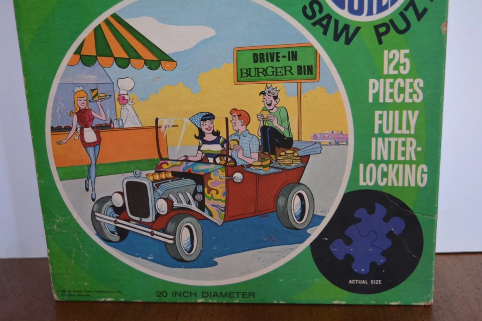 Rompecabezas redondo Archie Comics 1969 125 piezas 20" dia. Foto 3 de 4