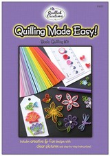 QUILLING MADE EASY-Basic Kit-Quilled-w/ Slotted Tool-Paper Crafting/Card Making