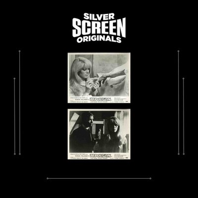 Repulsion 2x ORIGINAL UK FOH Lobby Cards Roman Polanski Catherine Deneuve 1965