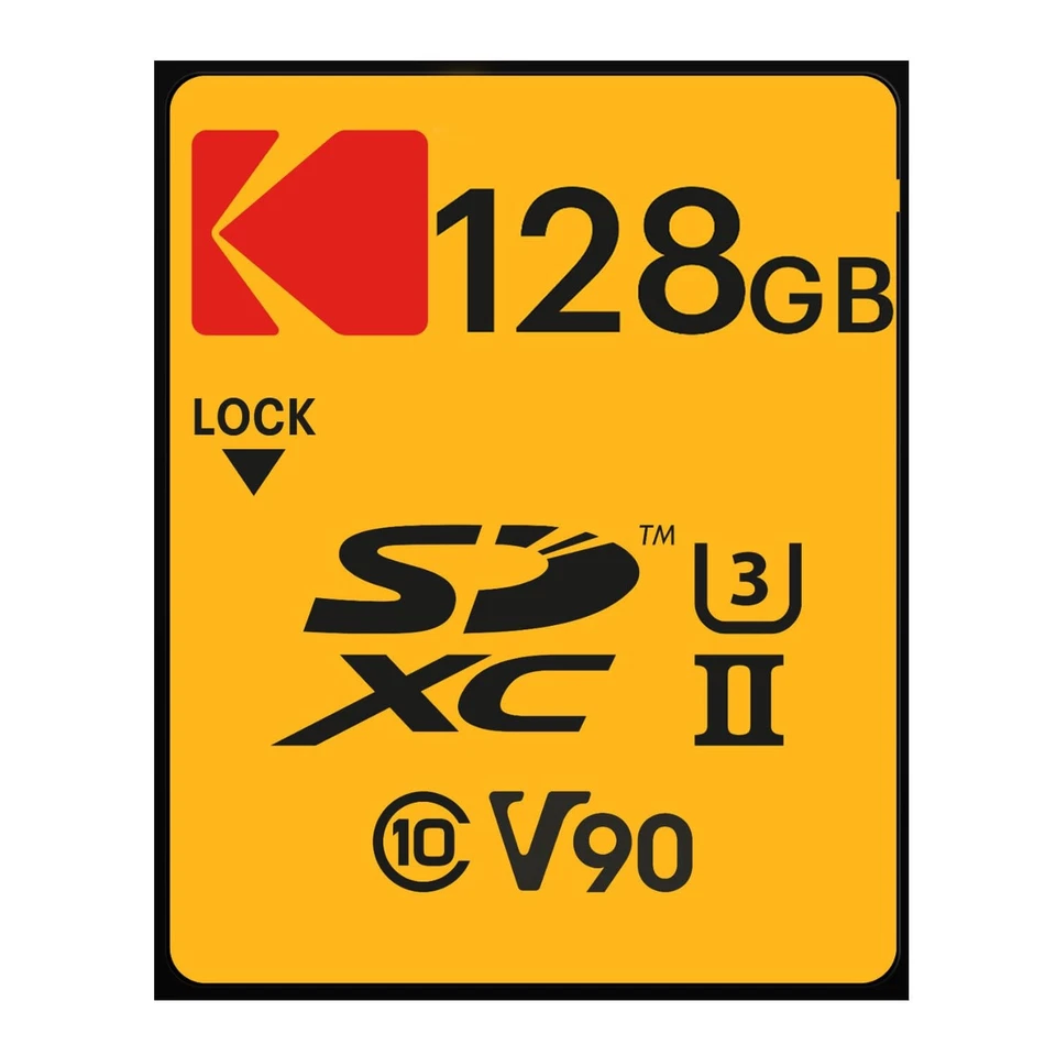 Kodak 128GB Memory Card High Speed for 4K 8K Video DSLR Raw Shooting - Image 3 of 4