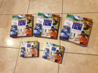 Zu Hause mit Ihrem PC - Vintage 1990er Computer Handbücher & Software Sammlung