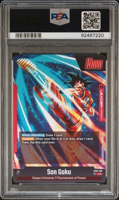 ドラゴンボールカード　psa10 2024 DRAGON BALL SUPER CARD GAME FUSION WORLD BLAZING AURA SON