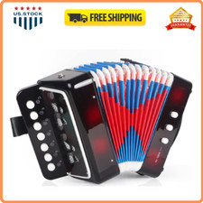 Horse Kids Accordion 10-Key Mini Instrument, Lightweight Beginner Toy Acorde n f
