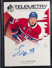 2024-25 Upper Deck SP Authentic Lane Hutson Telemetry Rookie Auto RC #T-LH