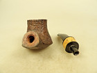 Kevin Arthur USA Bruyere Sitter Volcano Briar Pipe Hard Acrylic Stem — photo 8