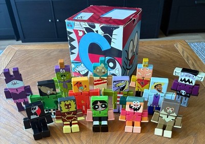 RARE 2007 Cartoon Network Employee Exclusive Mega Bloks 14 Figure Set, Orig Box