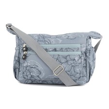 Lilley Bags & Accessories Handbags Grey Womens Floral Zip Up Cross Body SIZE