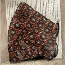 Tory Burch Printed Two Layer Adjustable Face Mask New Limited Print