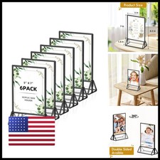 foltsyga Black 5x7 Acrylic Sign Holder Wedding Table Numbers